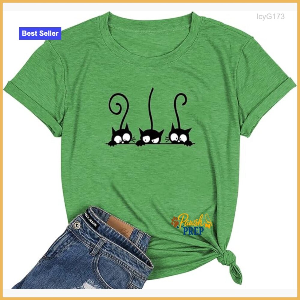 Women's Short Sleeve T-Shirt With Animal Print, Comfort Fit, Cotton Blend
